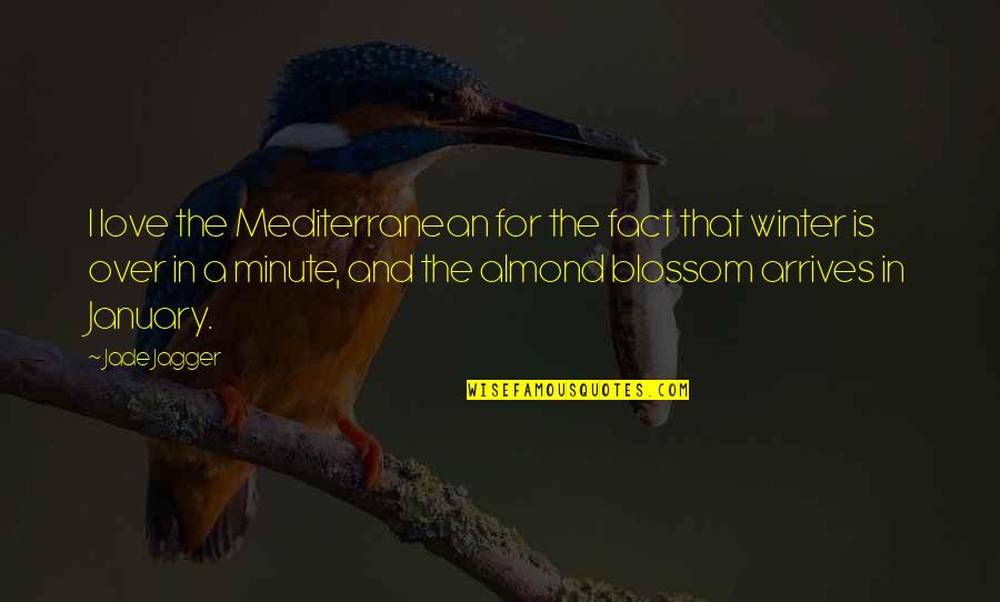 January's Quotes By Jade Jagger: I love the Mediterranean for the fact that