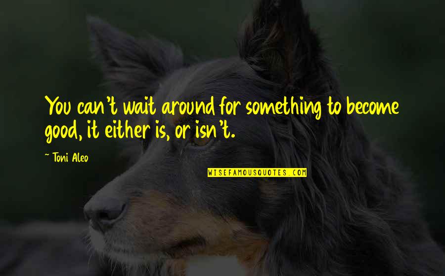 Japanese Concentration Camps Quotes By Toni Aleo: You can't wait around for something to become
