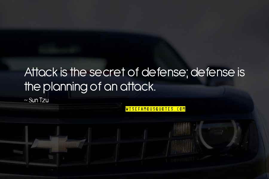 Japanese Text Quotes By Sun Tzu: Attack is the secret of defense; defense is