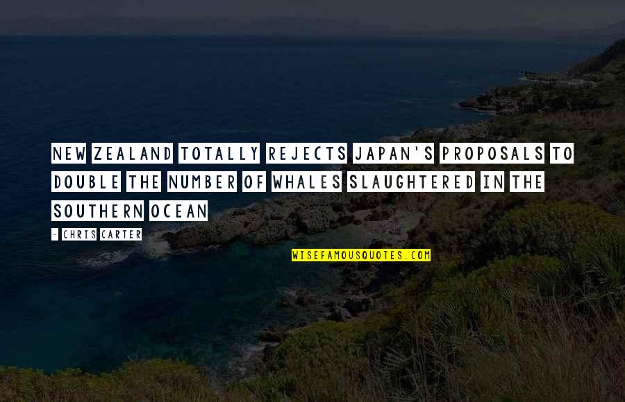 Japan's Quotes By Chris Carter: New Zealand totally rejects Japan's proposals to double