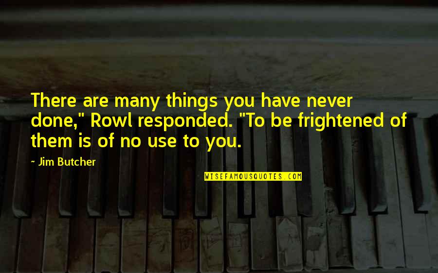 Japimon Quotes By Jim Butcher: There are many things you have never done,"