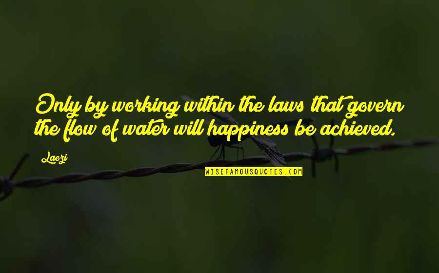Jaripeo De Toros Quotes By Laozi: Only by working within the laws that govern