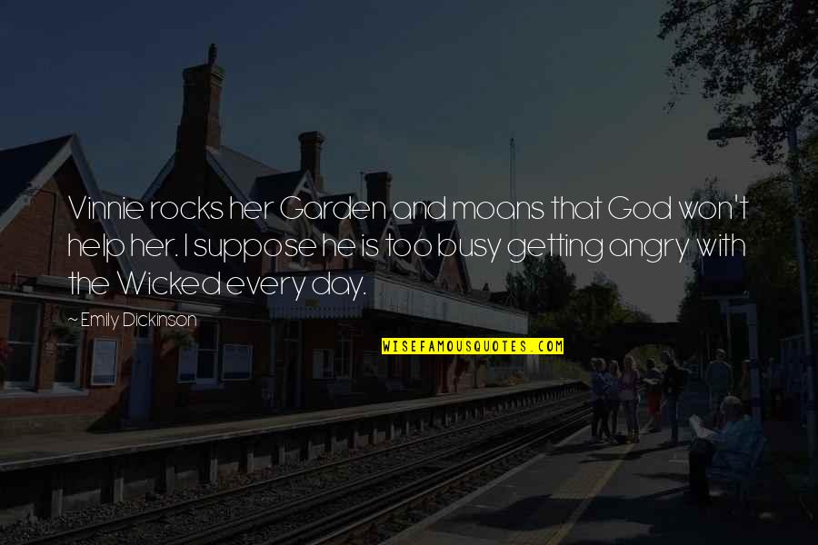 Jaroff Designs Quotes By Emily Dickinson: Vinnie rocks her Garden and moans that God Jaroff Designs Quotes By Emily Dickinson: Vinnie rocks her Garden and moans that God