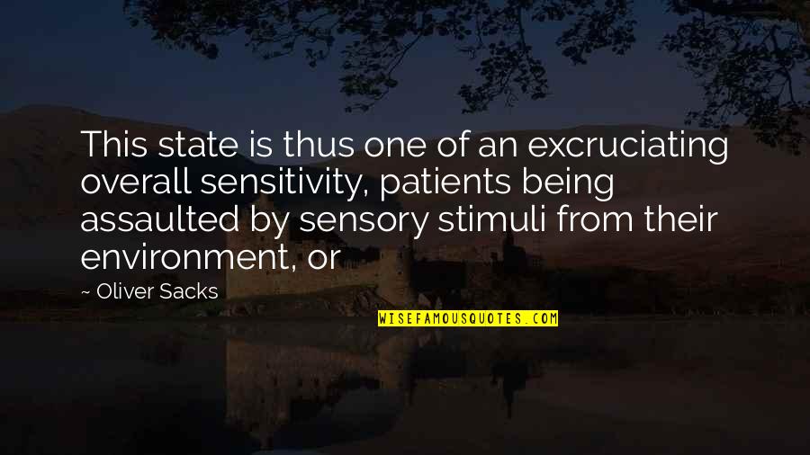 Jaroslaw Kukulski Quotes By Oliver Sacks: This state is thus one of an excruciating
