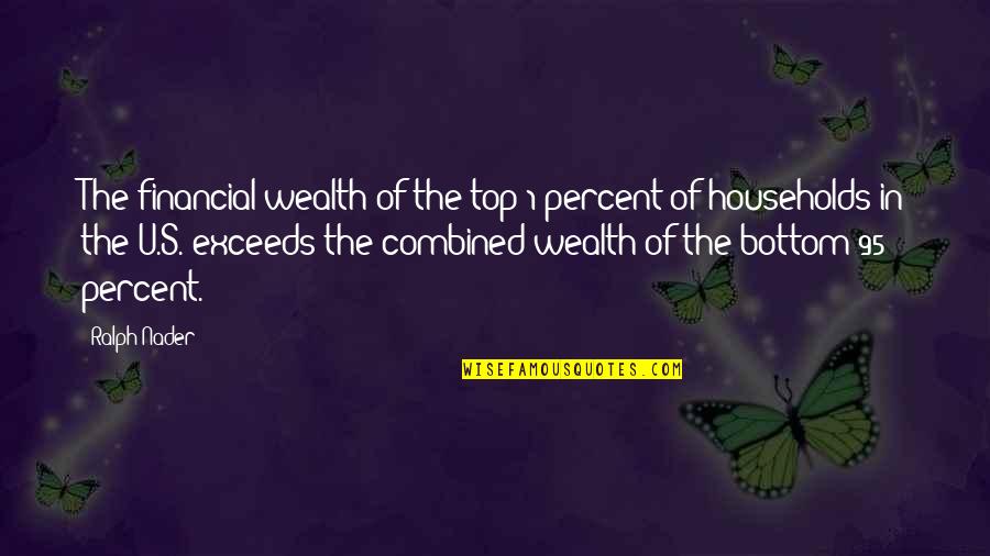 Jason Ellis Famous Quotes By Ralph Nader: The financial wealth of the top 1 percent