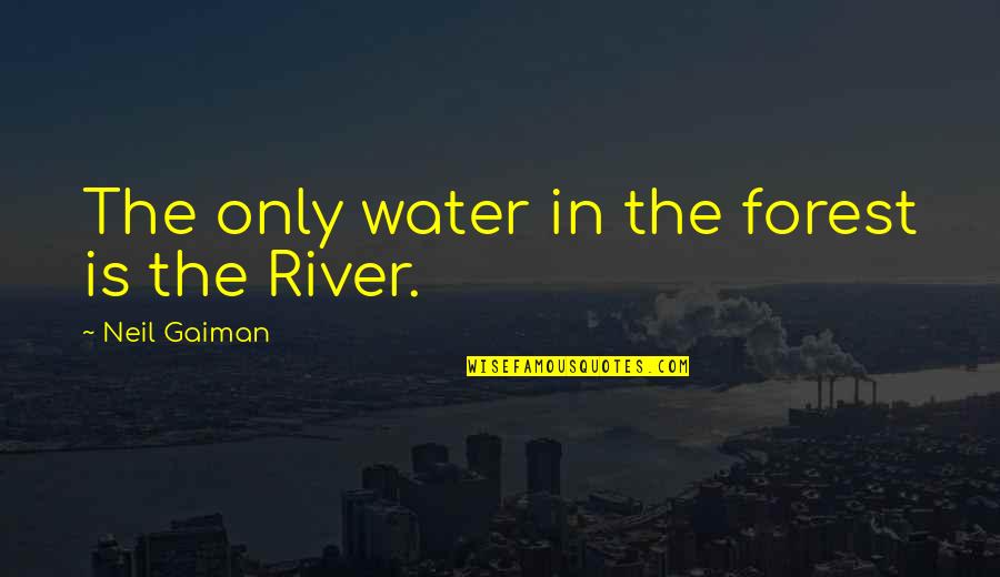 Jason Everman Quotes By Neil Gaiman: The only water in the forest is the Jason Everman Quotes By Neil Gaiman: The only water in the forest is the