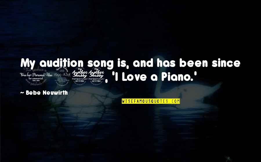 Jason Schwartzman Rushmore Quotes By Bebe Neuwirth: My audition song is, and has been since Jason Schwartzman Rushmore Quotes By Bebe Neuwirth: My audition song is, and has been since