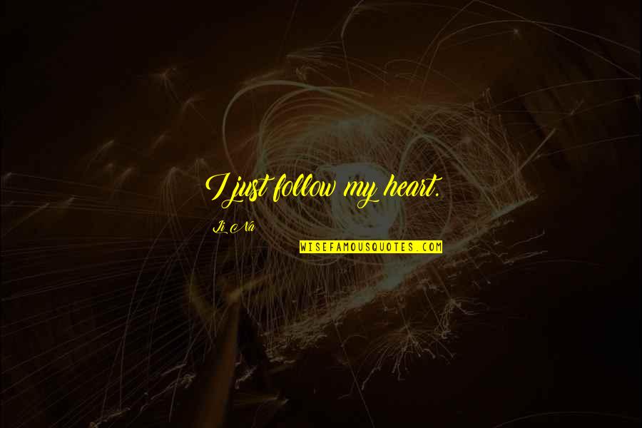 Java Args Quotes By Li Na: I just follow my heart.