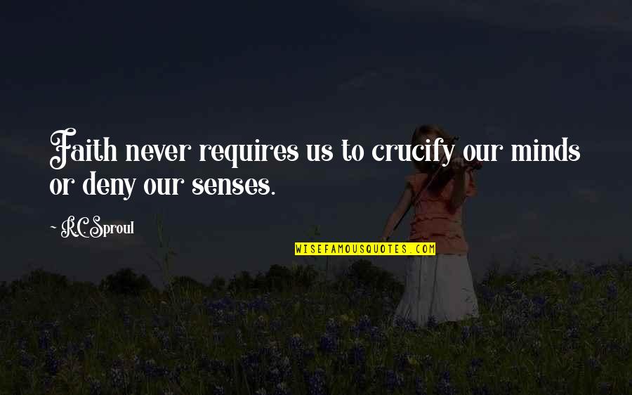 Javascript Masking Quotes By R.C. Sproul: Faith never requires us to crucify our minds