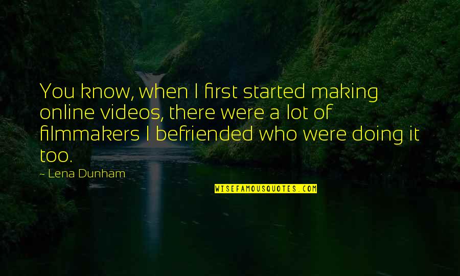 Javascript Regex Inside Quotes By Lena Dunham: You know, when I first started making online
