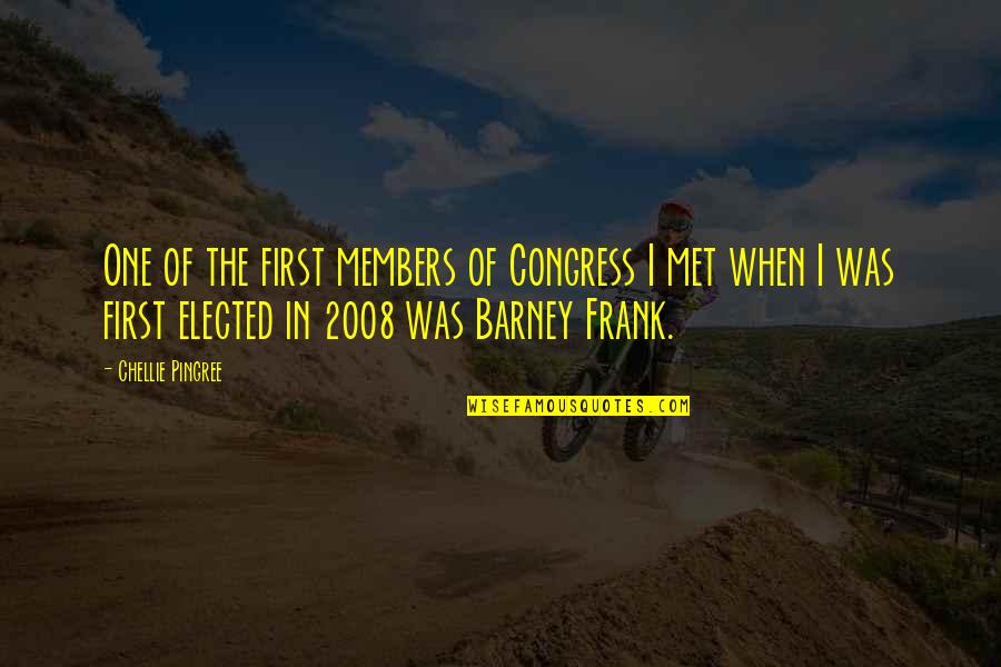Javon Walker Quotes By Chellie Pingree: One of the first members of Congress I Javon Walker Quotes By Chellie Pingree: One of the first members of Congress I