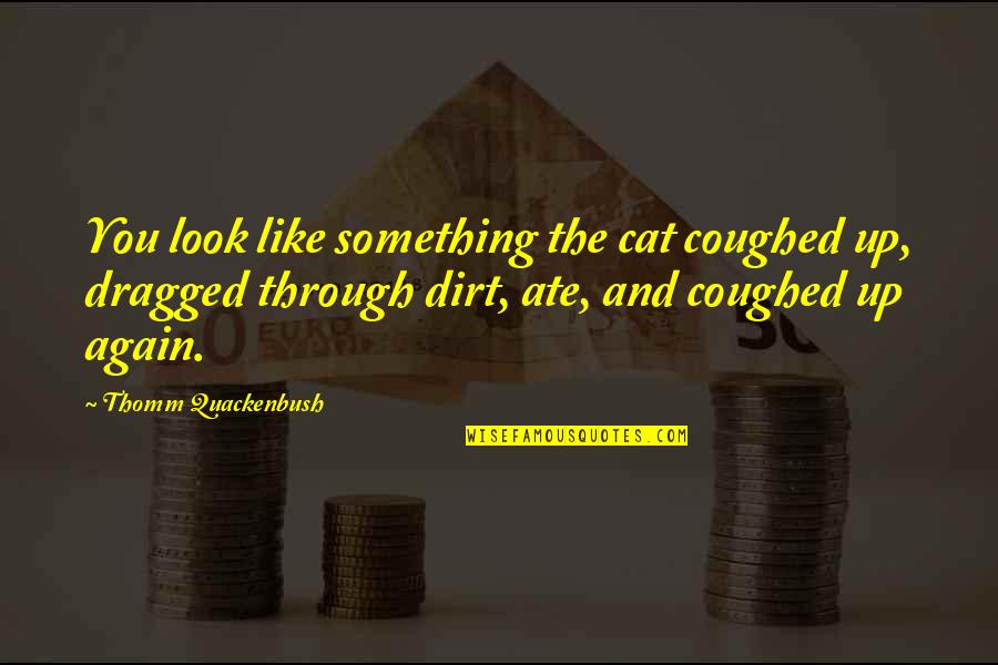 Jawad Williams Quotes By Thomm Quackenbush: You look like something the cat coughed up,