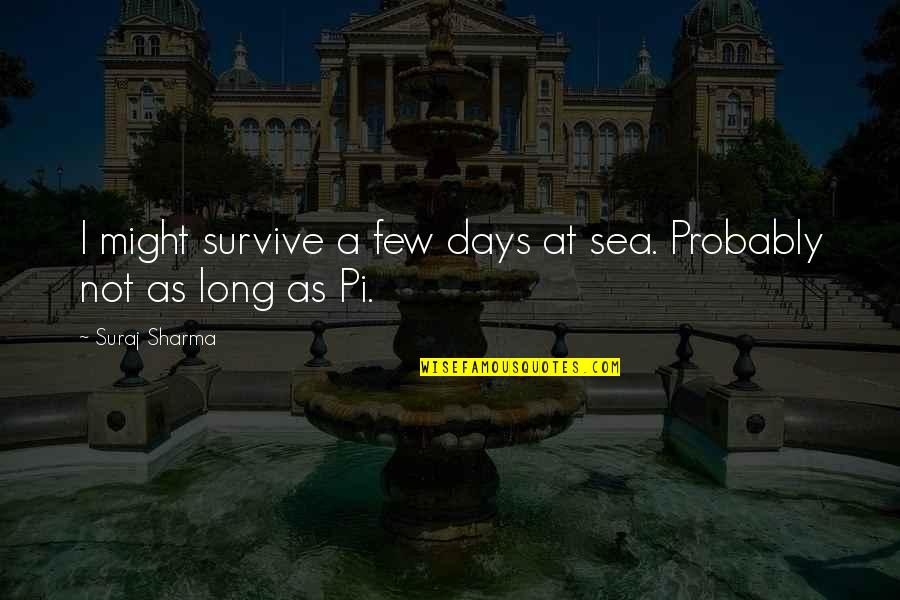 Jayapal Covid Quotes By Suraj Sharma: I might survive a few days at sea.