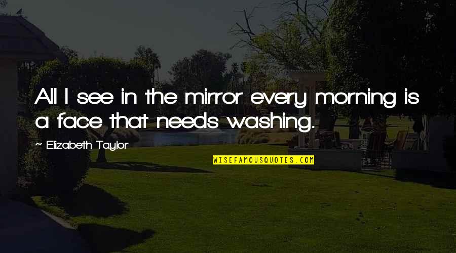 Jealousy Of Success Quotes By Elizabeth Taylor: All I see in the mirror every morning Jealousy Of Success Quotes By Elizabeth Taylor: All I see in the mirror every morning