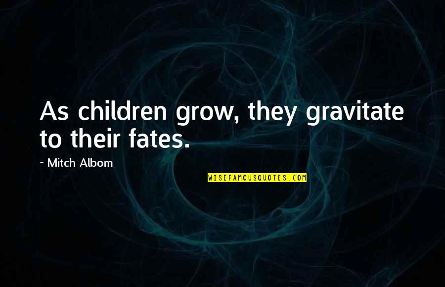 Jean Anyon Hidden Curriculum Quotes By Mitch Albom: As children grow, they gravitate to their fates.