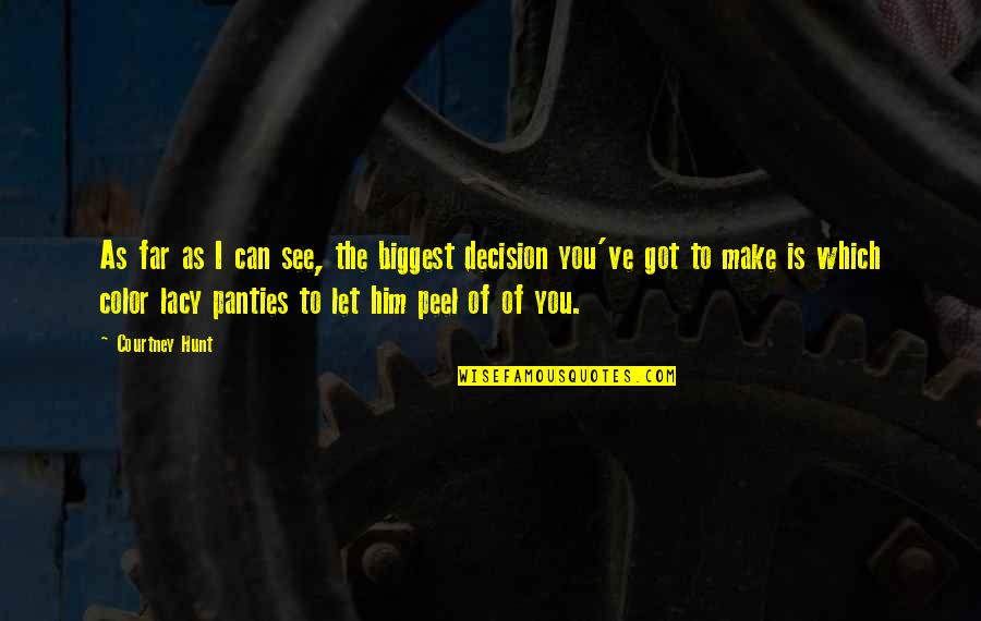 Jean Clervil Quotes By Courtney Hunt: As far as I can see, the biggest Jean Clervil Quotes By Courtney Hunt: As far as I can see, the biggest