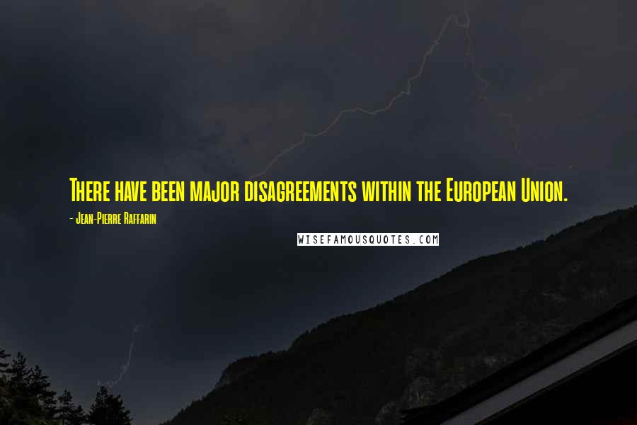 Jean-Pierre Raffarin quotes: There have been major disagreements within the European Union. Jean-Pierre Raffarin quotes: There have been major disagreements within the European Union.