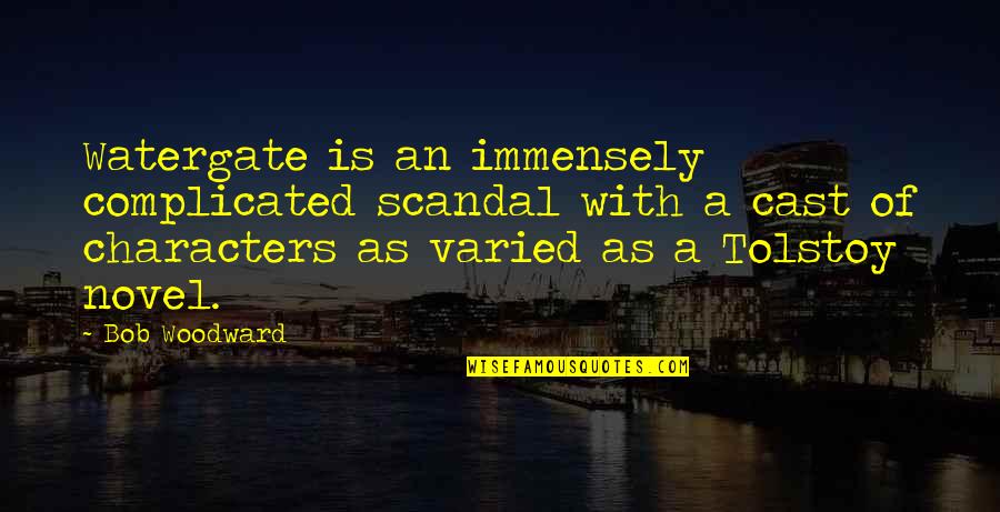 Jeff Healey Roadhouse Quotes By Bob Woodward: Watergate is an immensely complicated scandal with a