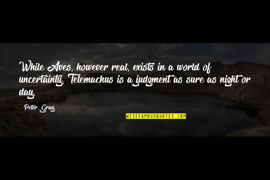 Jefferson Monument Quotes By Peter Gray: While Aves, however real, exists in a world Jefferson Monument Quotes By Peter Gray: While Aves, however real, exists in a world