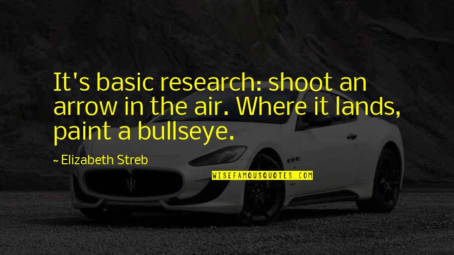 Jefford Quotes By Elizabeth Streb: It's basic research: shoot an arrow in the