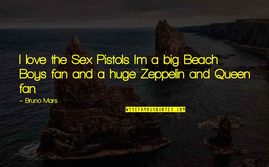 Jeg Elsker Deg Quotes By Bruno Mars: I love the Sex Pistols. I'm a big