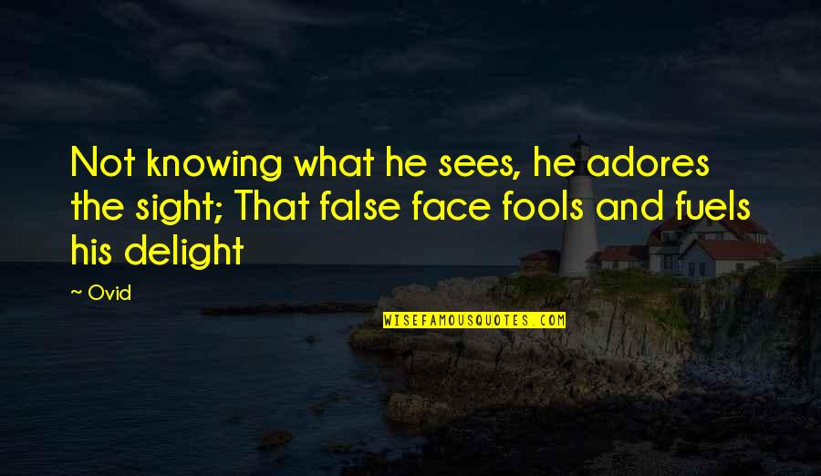 Jehla Quotes By Ovid: Not knowing what he sees, he adores the