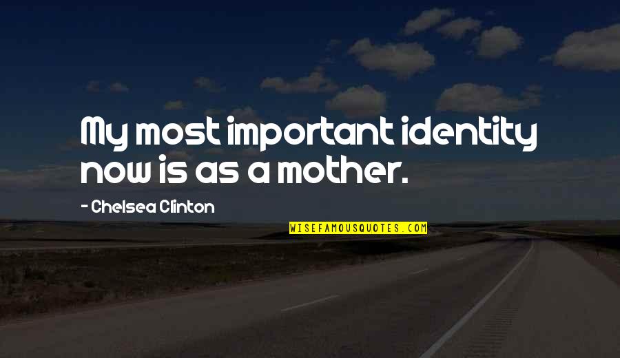 Jejak Kaki Quotes By Chelsea Clinton: My most important identity now is as a
