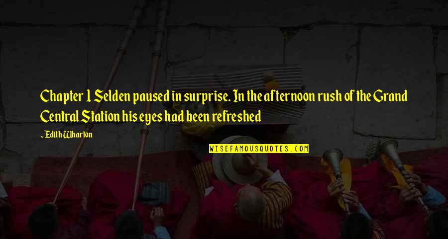 Jendrzejewski Funeral Home Quotes By Edith Wharton: Chapter 1 Selden paused in surprise. In the