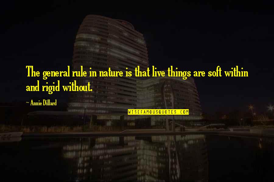 Jenifas Diary Quotes By Annie Dillard: The general rule in nature is that live