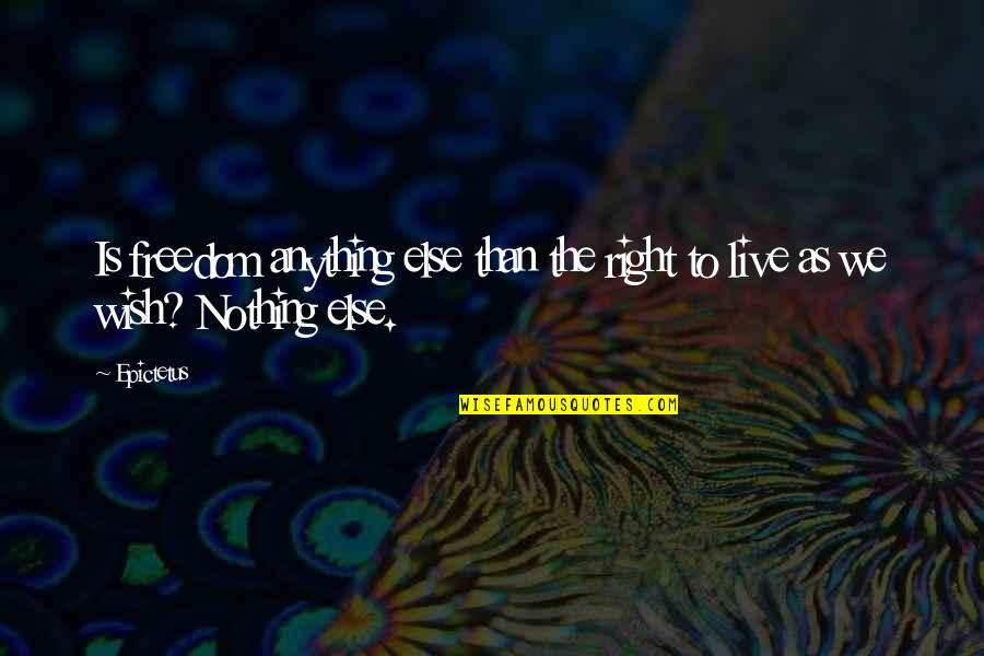 Jenna Anne Kroff Quotes By Epictetus: Is freedom anything else than the right to