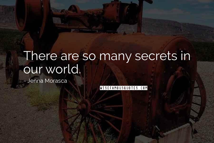 Jenna Morasca quotes: There are so many secrets in our world.