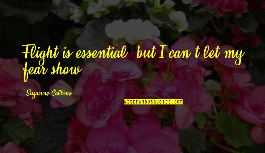Jeremy Stoppelman Quotes By Suzanne Collins: Flight is essential, but I can't let my