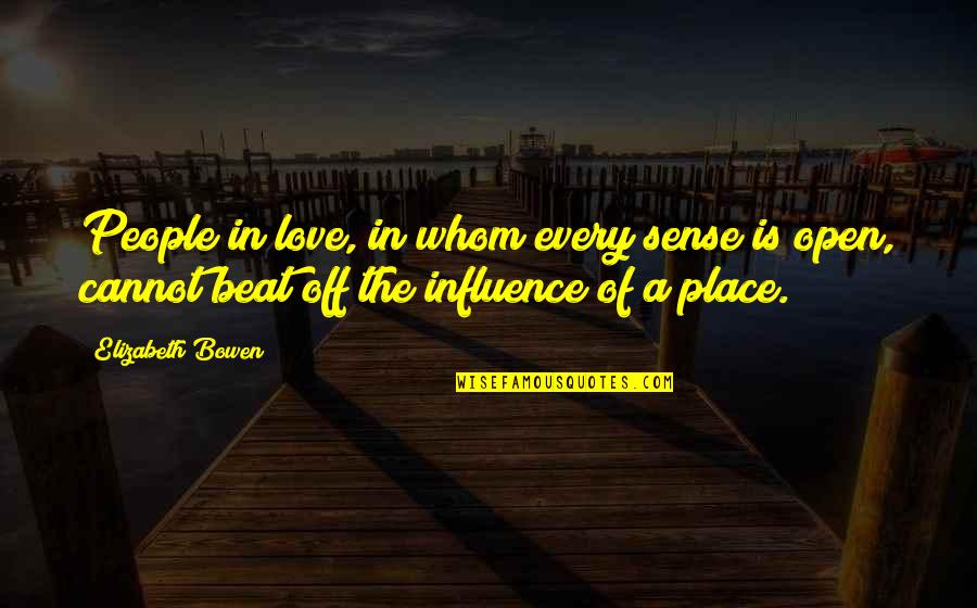 Jerrard Shaffer Quotes By Elizabeth Bowen: People in love, in whom every sense is