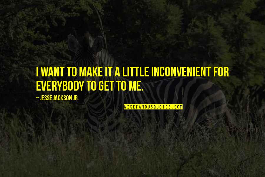 Jesse Jackson Quotes By Jesse Jackson Jr.: I want to make it a little inconvenient