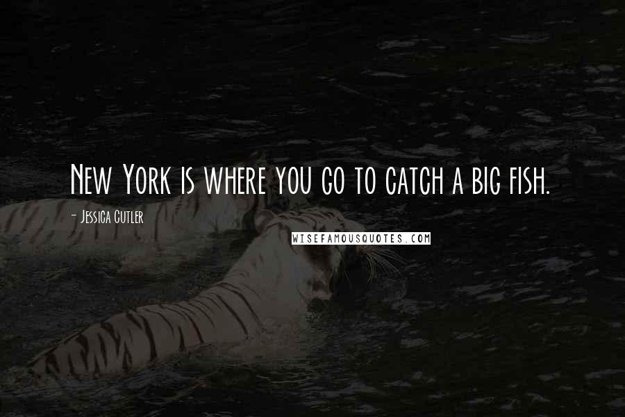 Jessica Cutler quotes: New York is where you go to catch a big fish.