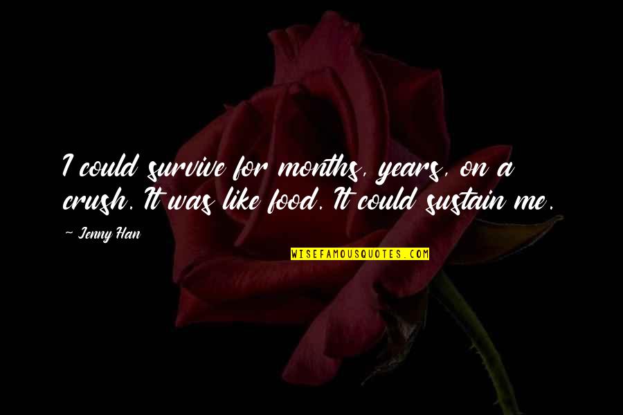 Jessie Geronimo Quotes By Jenny Han: I could survive for months, years, on a