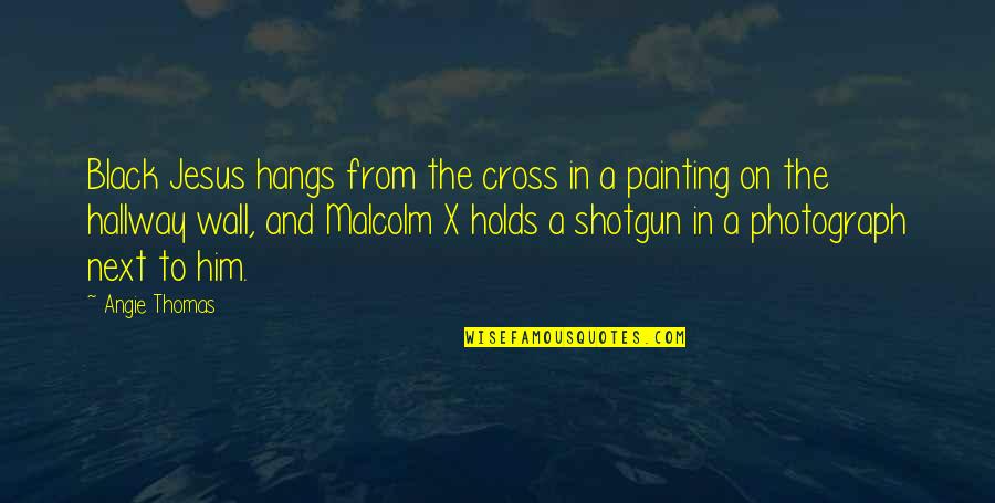 Jesus On The Cross Quotes By Angie Thomas: Black Jesus hangs from the cross in a Jesus On The Cross Quotes By Angie Thomas: Black Jesus hangs from the cross in a