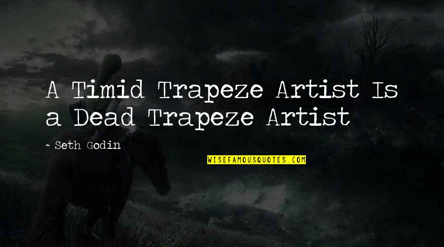Jesus Peace And Love Quotes By Seth Godin: A Timid Trapeze Artist Is a Dead Trapeze