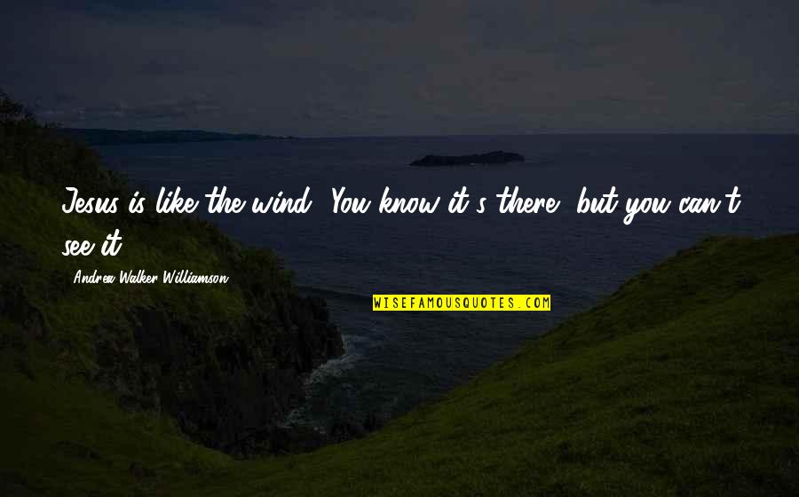 Jesus Quotes Quotes By Andrea Walker-Williamson: Jesus is like the wind! You know it's