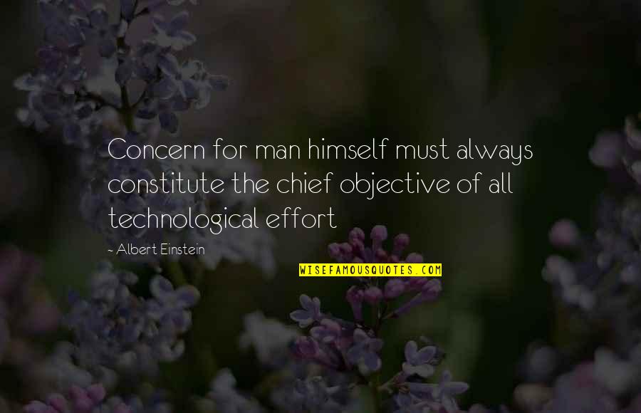 Jet Charter Quotes By Albert Einstein: Concern for man himself must always constitute the