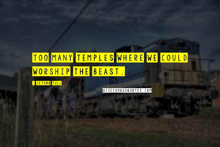 Jethro Tull quotes: Too many temples where we could worship the beast.