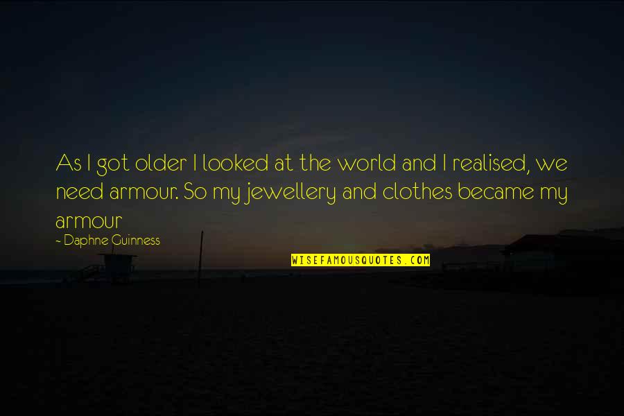Jewellery Quotes By Daphne Guinness: As I got older I looked at the