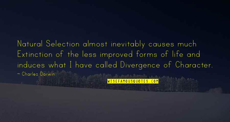 Jhillik Bhattacharyas Birthplace Quotes By Charles Darwin: Natural Selection almost inevitably causes much Extinction of Jhillik Bhattacharyas Birthplace Quotes By Charles Darwin: Natural Selection almost inevitably causes much Extinction of