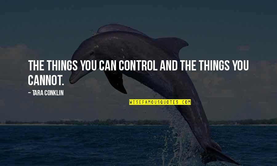 Ji Jane Quotes By Tara Conklin: The things you can control and the things