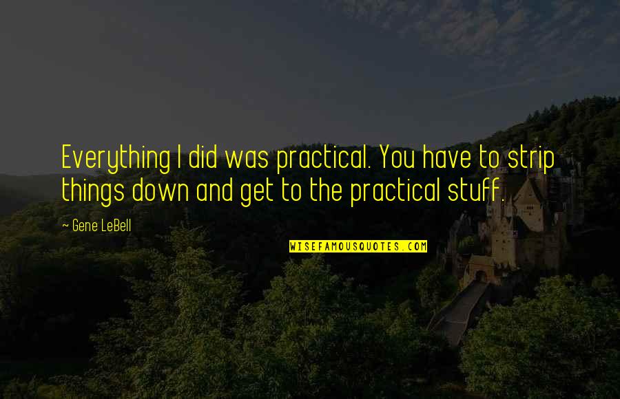 Jiajia Chen Quotes By Gene LeBell: Everything I did was practical. You have to Jiajia Chen Quotes By Gene LeBell: Everything I did was practical. You have to