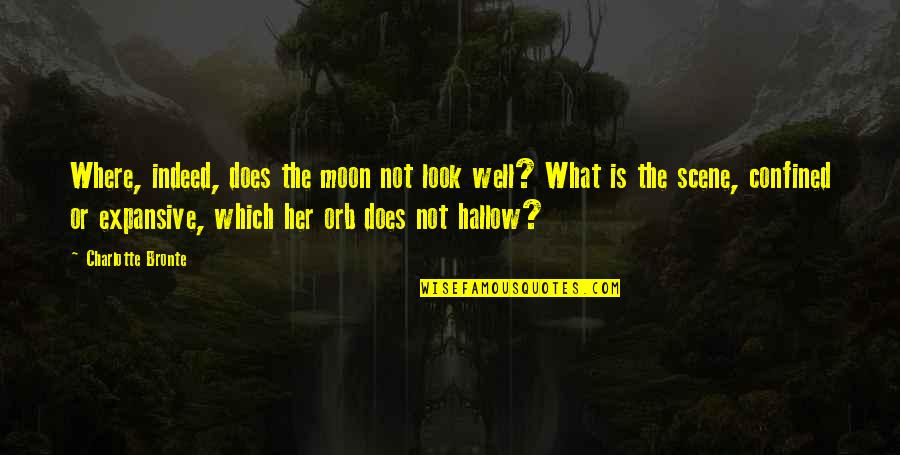 Jianxiong Wu Quotes By Charlotte Bronte: Where, indeed, does the moon not look well?