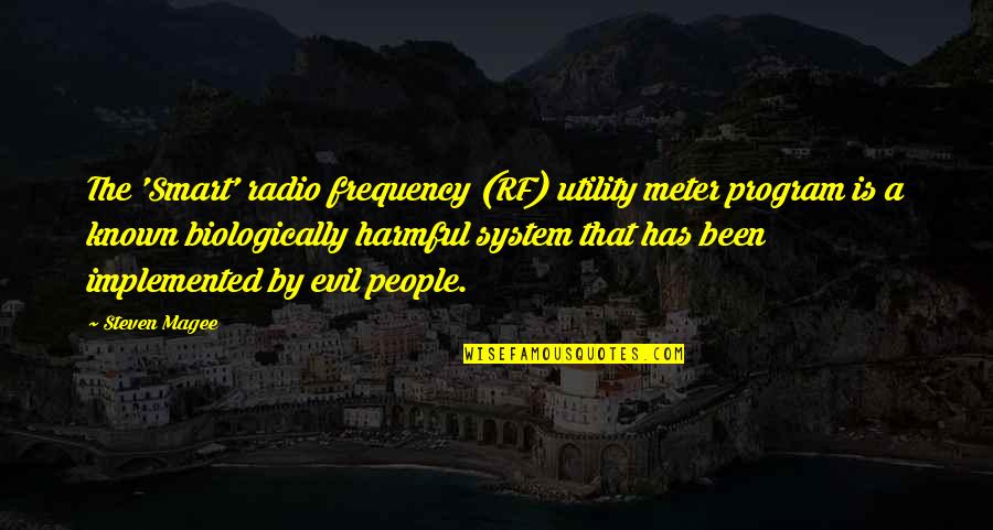 Jillene Zander Quotes By Steven Magee: The 'Smart' radio frequency (RF) utility meter program Jillene Zander Quotes By Steven Magee: The 'Smart' radio frequency (RF) utility meter program