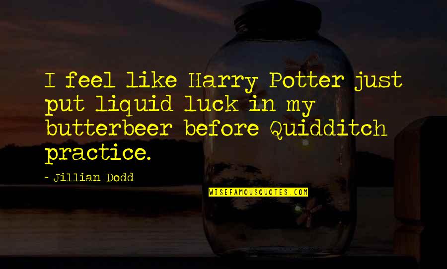 Jillian Dodd Quotes By Jillian Dodd: I feel like Harry Potter just put liquid