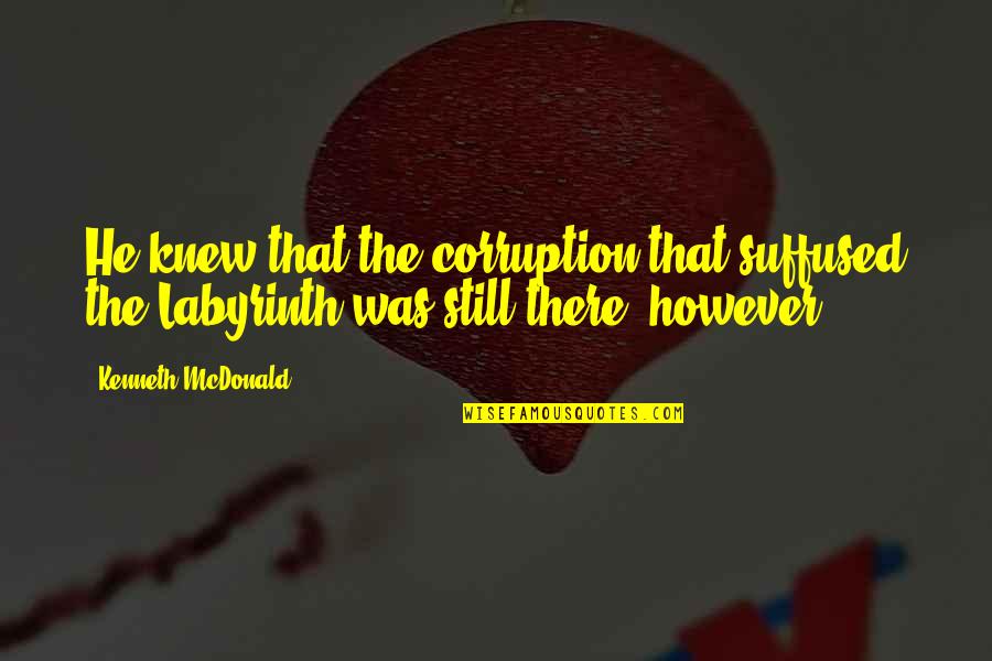 Jillion Potter Quotes By Kenneth McDonald: He knew that the corruption that suffused the