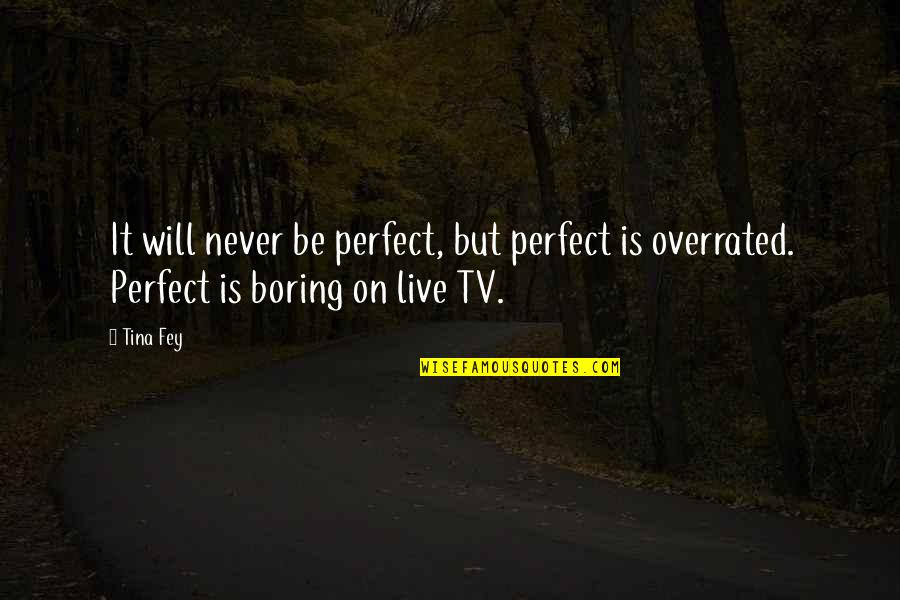 Jim Barksdale Quotes By Tina Fey: It will never be perfect, but perfect is